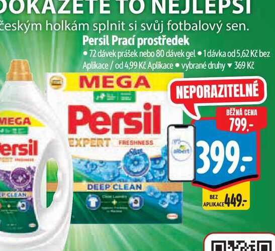   Persil Prací prostředek 72 dávek prášek nebo 80 dávek gel 