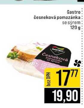 Gastro česneková pomazánka se sýrem 120 g