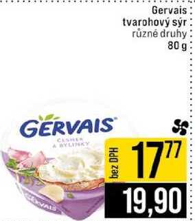 Gervais tvarohový sýr různé druhy 80 g