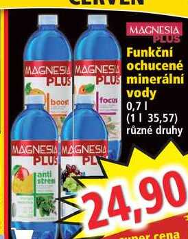 MAGNESIA PLUS Funkční ochucené minerální vody, 0,7 l