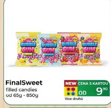FinalSweet filled candies od 65g - 850g 
