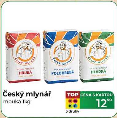 Český mlynář mouka 1kg  