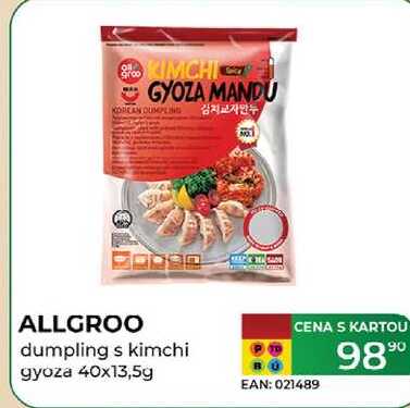 ALLGROO dumpling s kimchi gyoza 40x13,5g 