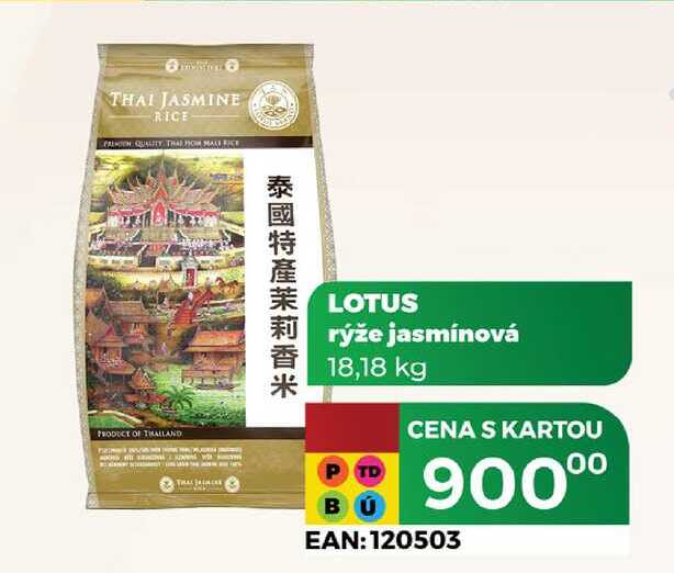 LOTUS rýže jasmínová 18,18 kg 
