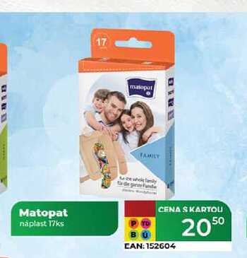Matopat náplast 17ks 