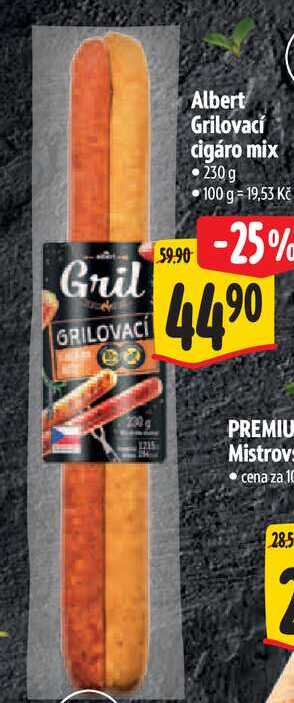  Albert Grilovací cigáro mix 230 g 