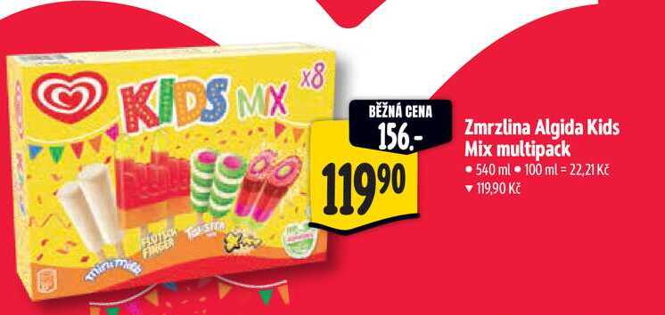  Zmrzlina Algida Kids Mix multipack 540 ml 