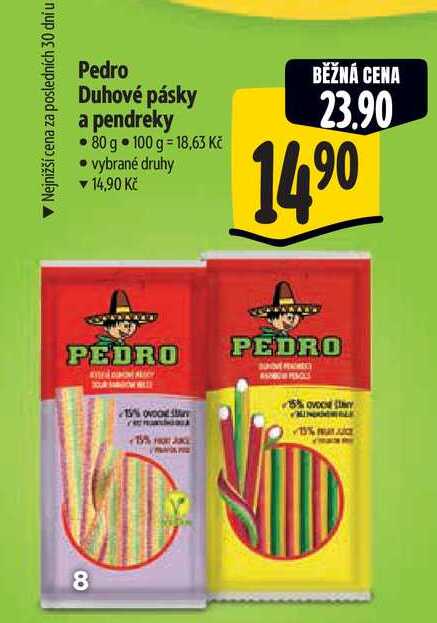   Pedro Duhové pásky a pendreky  80 g