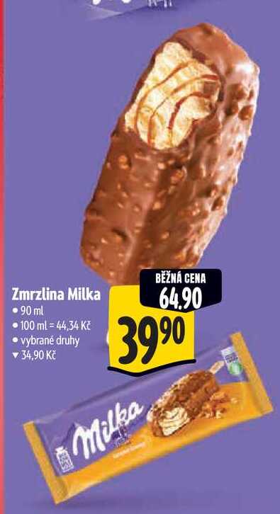 Zmrzlina Milka, 90 ml 