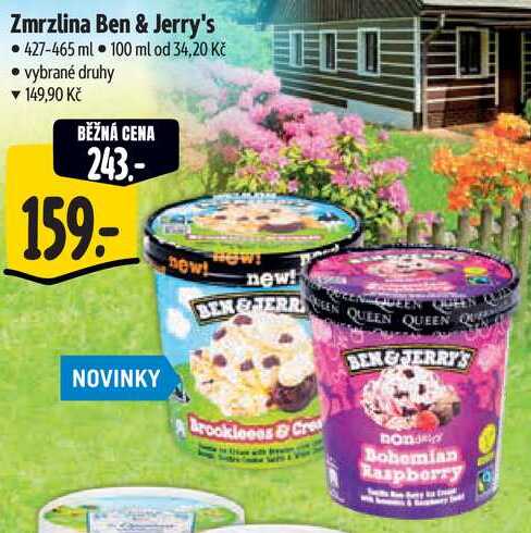 Zmrzlina Ben & Jerry's, 427-465 ml 