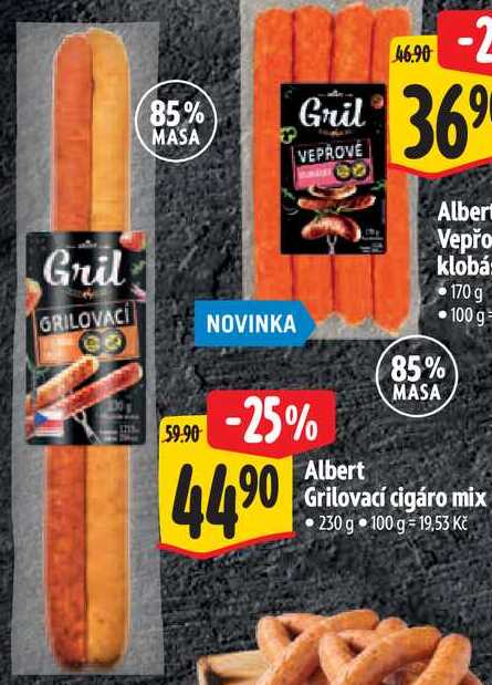 Albert Grilovací cigáro mix, 230 g