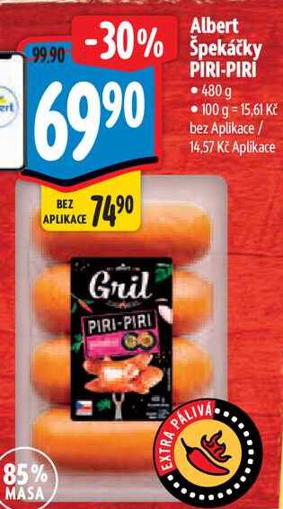 Albert Špekáčky PIRI-PIRI, 480 g
