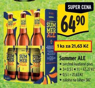 Summer ALE, 3x 0,5 l