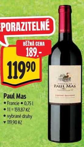 Paul Mas, 0,75 l