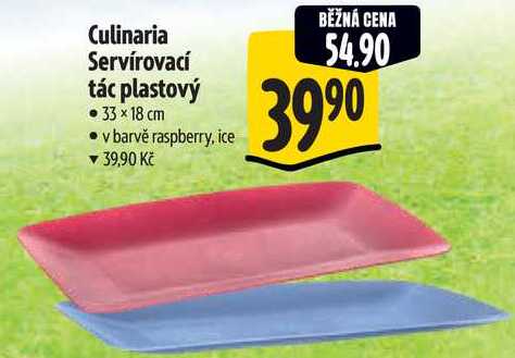 Culinaria Servírovací tác plastový 