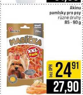Akinu pamlsky pro psy různé druhy 85-90g 