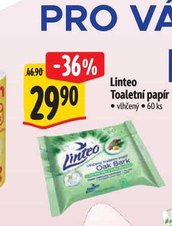   Linteo Toaletní papír vlhčený   60 ks  