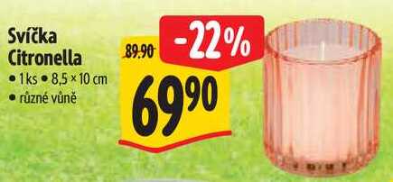 Svíčka Citronella 