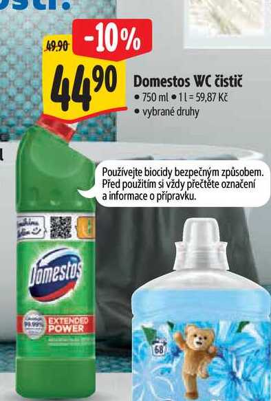   Domestos WC čistič   750 ml 