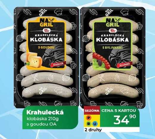 Krahulecká klobáska 210g s goudou OA  