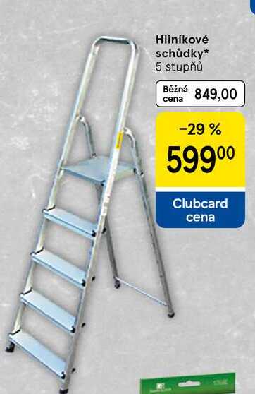 Hliníkové schůdky, 5 stupňů  