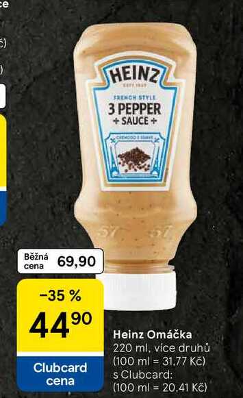 Heinz Omáčka, 220 ml, více druhů  