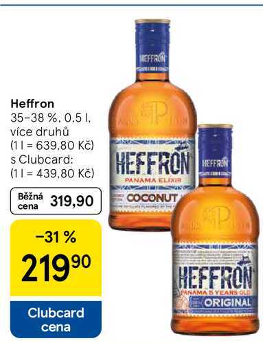 Heffron 35-38 %, 0.5 l, více druhů 
