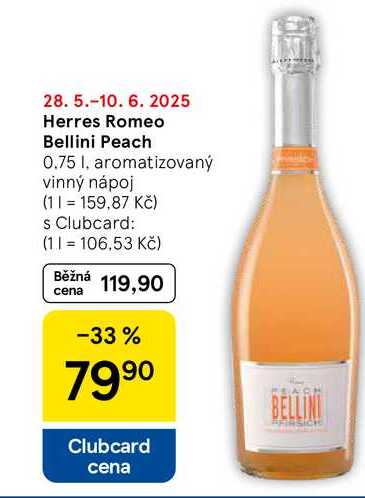 Herres Romeo Bellini Peach, 0.75 l
