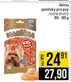 Akinu pamlsky pro psy různé druhy 85-90 g