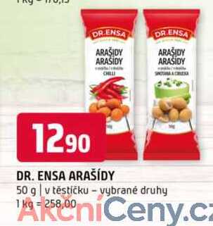DR. Ensa arašídy 50 g v těstíčku vybrané druhy 