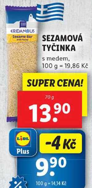 SEZAMOVÁ TYČINKA, 70 g