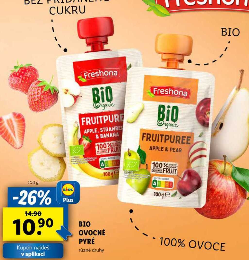 BIO OVOCNÉ PYRÉ, 100 g