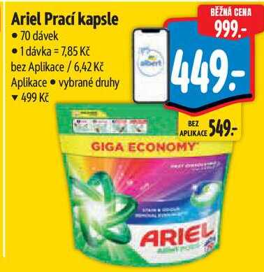 Ariel Prací kapsle, 70 dávek 