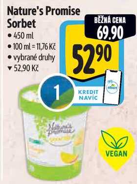 Nature's Promise Sorbet, 450 ml