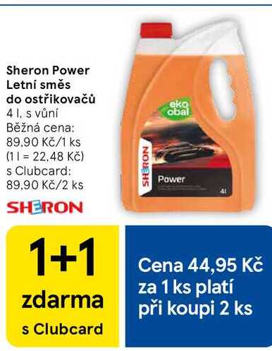 Sheron Power Letní směs do ostřikovačů, 4 I, s vůní 