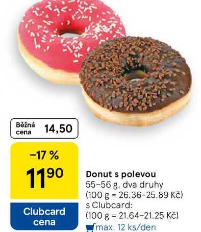 Donut s polevou, 55-56 g 