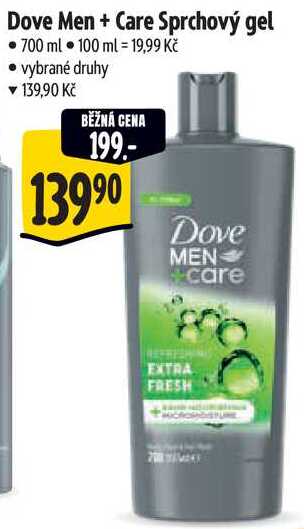 Dove Men + Care Sprchový gel, 700 ml