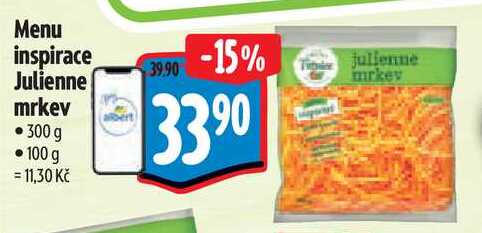 Menu inspirace Julienne mrkev, 300 g 