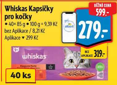 Whiskas Kapsičky pro kočky, 40x 85 g 