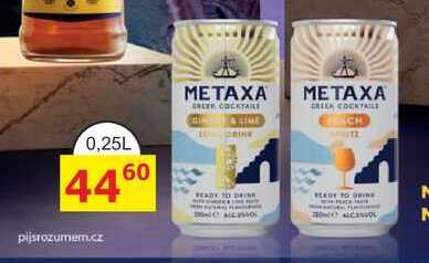 METAXA READY TO DRINK, míchaný nápoj, 0.25L