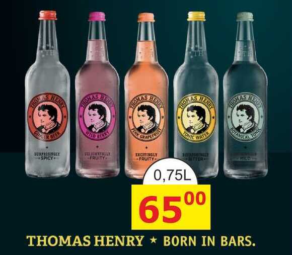 THOMAS HENRY TONIC WATER 0,75L 