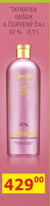 TATRATEA IBIŠEK A ČERVENÝ ČAJ 37% 0,7L