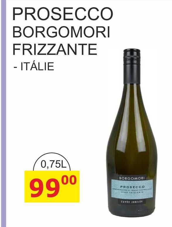 PROSECCO BORGOMORI FRIZZANTE - ITÁLIE 0,75L 