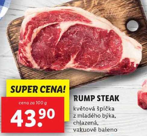 RUMP STEAK, cena za 100 g
