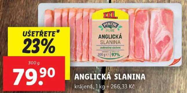 ANGLICKÁ SLANINA, 300 g