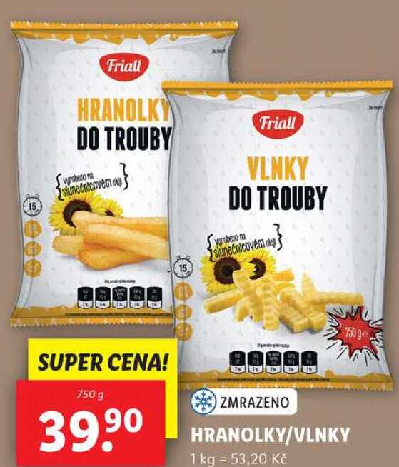 HRANOLKY/VLNKY, 750 g