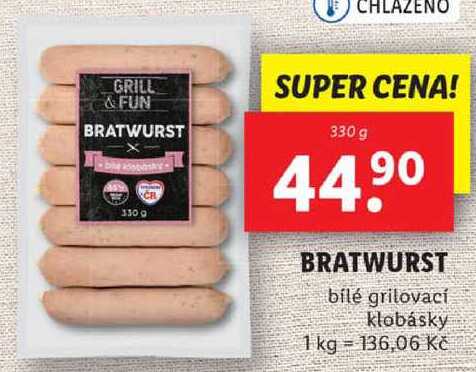 BRATWURST, 330 g
