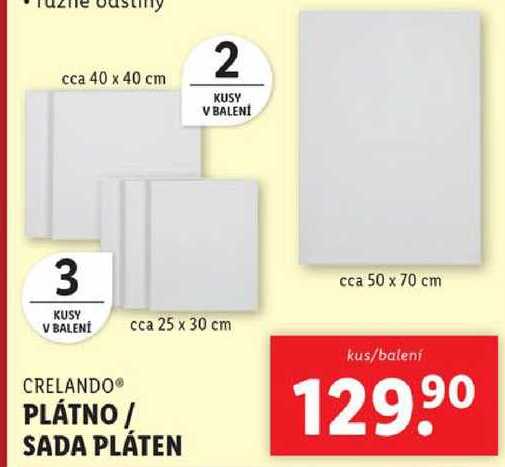 PLÁTNO/SADA PLÁTEN 