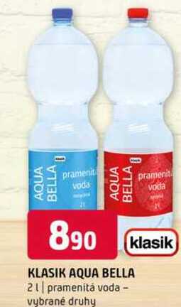 Klasik aqua bella 2l pramenitá voda vybrané druhy 