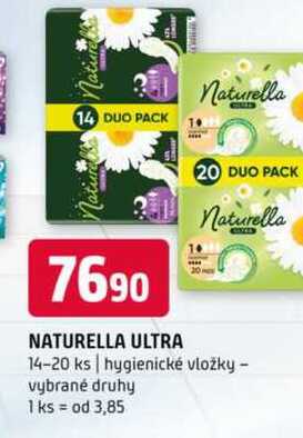 Naturella ultra 14-20 ks hygienické vložky vybrané druhy